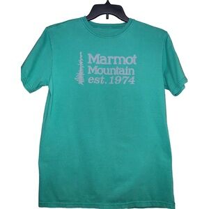 Marmot Mountain Est. 1974 Men’s Green T-Shirt Size Medium